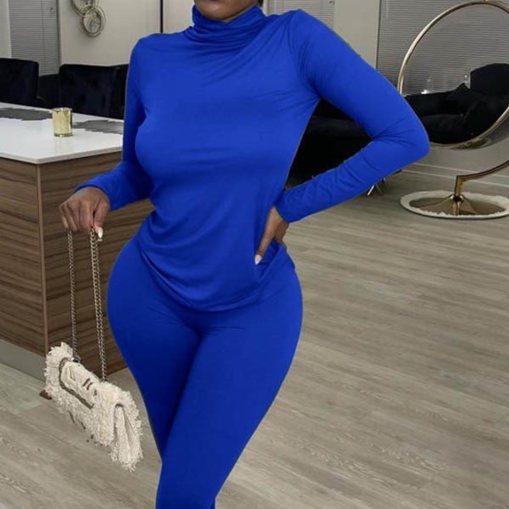 High neck pant set